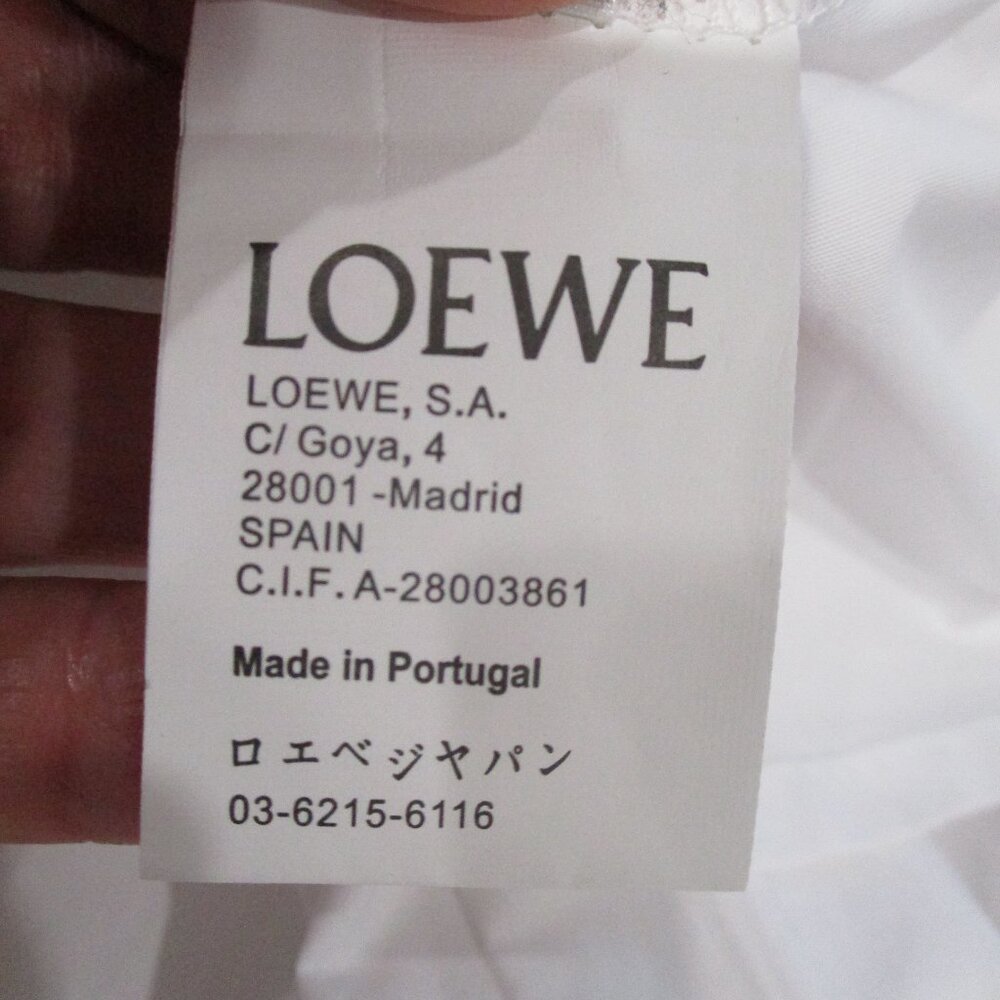 Loewe Gathered Button-embellished Cotton-poplin Mini Shirt Dress - Picture 7 of 7